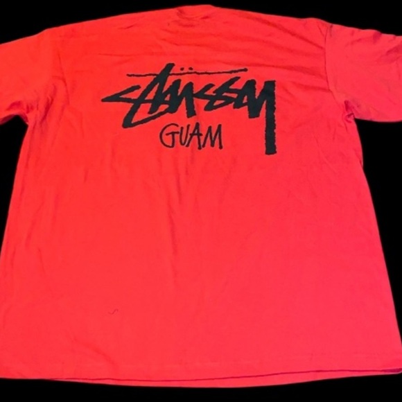 Stussy t shirt red Guam - Picture 5 of 5